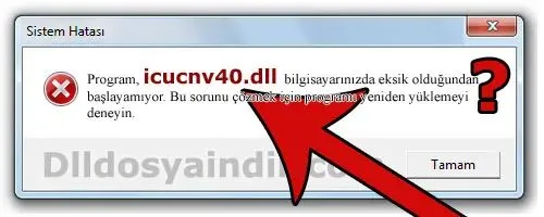 icucnv40.dll hatası
