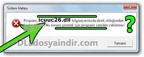 icuuc26.dll hatası