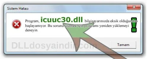 icuuc30.dll hatası
