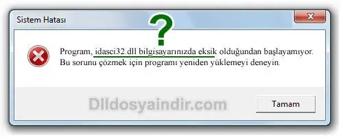 idasci32.dll hatası