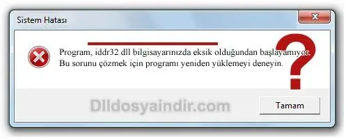 iddr32.dll hatası