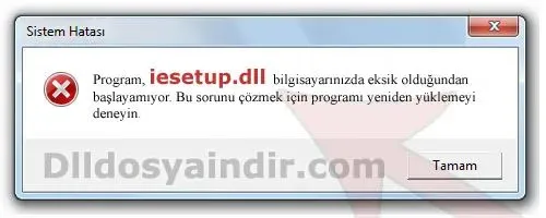 iesetup.dll hatası