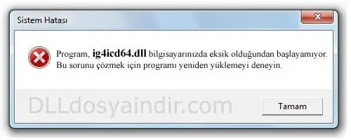 ig4icd64.dll hatası