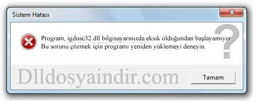 igdusc32.dll hatası