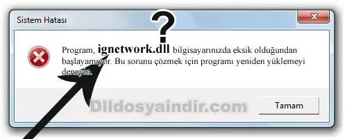 ignetwork.dll hatası