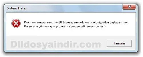 image_runtime.dll hatası