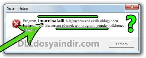 imarelsal.dll hatası