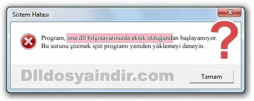 ime.dll hatası