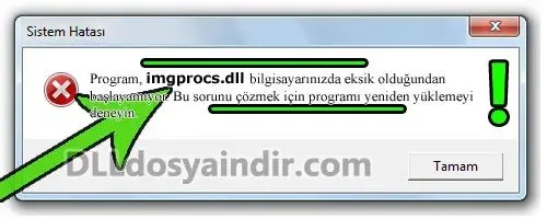 imgprocs.dll hatası
