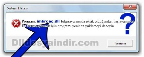 imkrcac.dll hatası