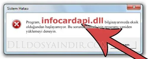 infocardapi.dll hatası
