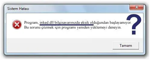 inked.dll hatası