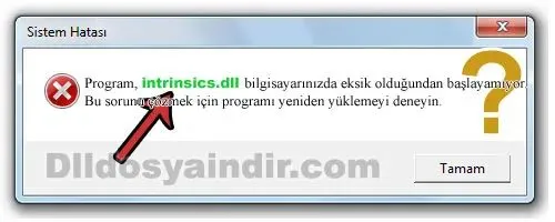 intrinsics.dll hatası