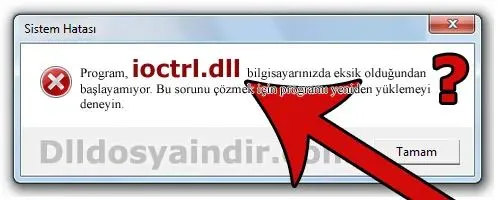 ioctrl.dll hatası