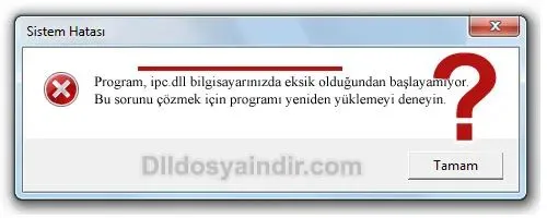 ipc.dll hatası