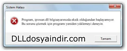ipxwan.dll hatası