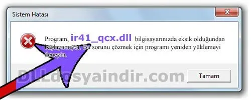 ir41_qcx.dll hatası