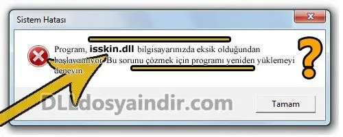 isskin.dll hatası