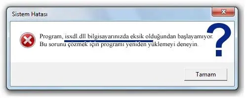 isxdl.dll hatası