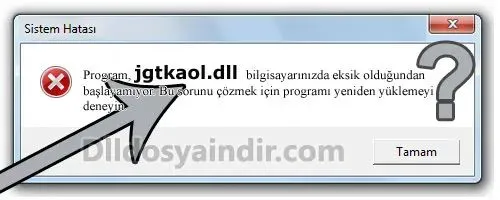 jgtkaol.dll hatası