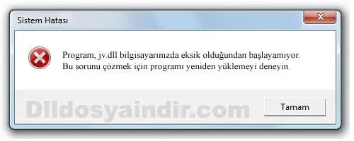 jv.dll hatası