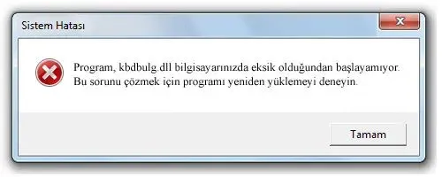 kbdbulg.dll hatası
