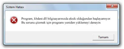 kbdest.dll hatası