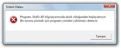 kbdfc.dll hatası
