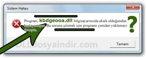 kbdgeooa.dll hatası
