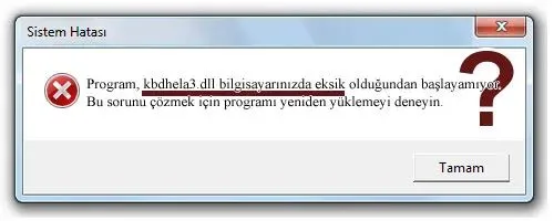 kbdhela3.dll hatası