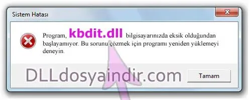 kbdit.dll hatası