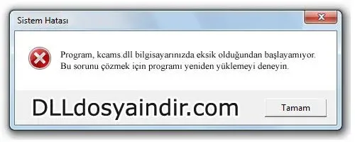 kcams.dll hatası