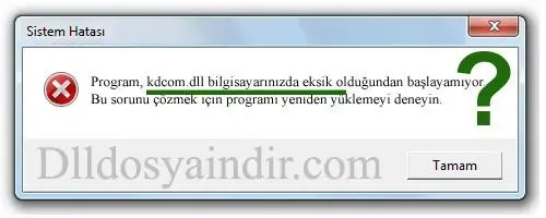 kdcom.dll hatası