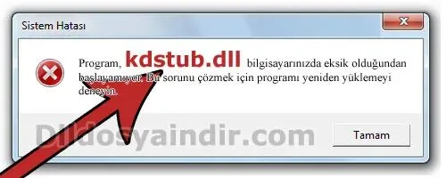 kdstub.dll hatası