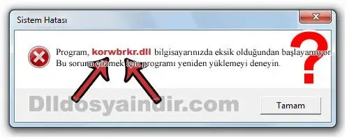 korwbrkr.dll hatası