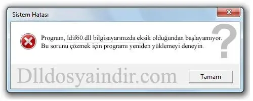 ldif60.dll hatası