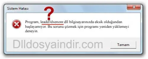 leadd3dxenonr.dll hatası