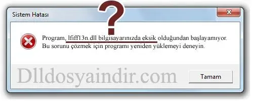 lfiff13n.dll hatası