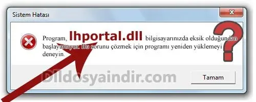 lhportal.dll hatası