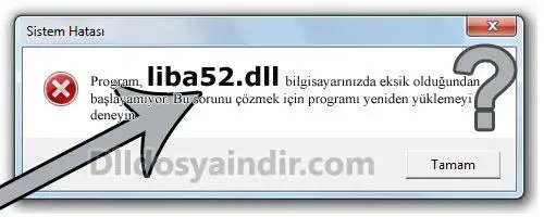 liba52.dll hatası