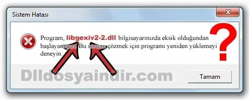 libgexiv2-2.dll hatası