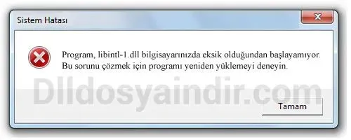 libintl-1.dll hatası