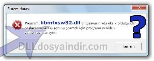 libmfxsw32.dll hatası