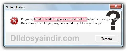 libmlt++-3.dll hatası
