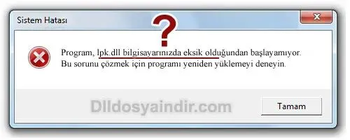 lpk.dll hatası
