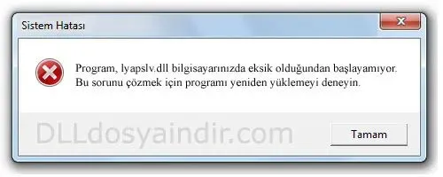 lyapslv.dll hatası