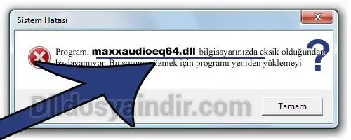 maxxaudioeq64.dll hatası