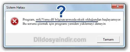 mfc71enu.dll hatası