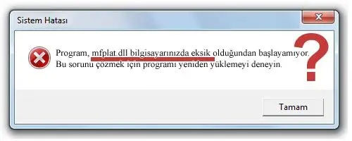 mfplat.dll hatası