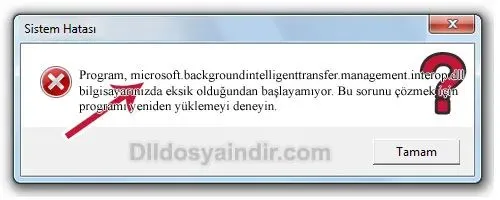 microsoft.backgroundintelligenttransfer.management.interop.dll hatası